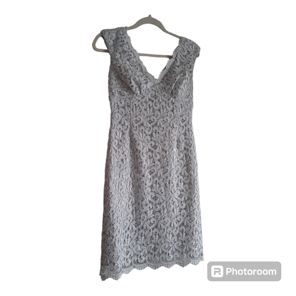 Spiegel mid mod silver lace dress
